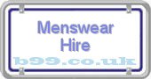 b99.co.uk menswear-hire
