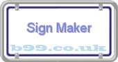 b99.co.uk sign-maker
